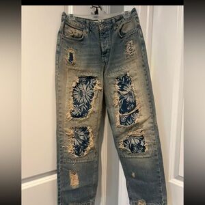 Free People Dessert Rose Jeans size 26 retails $198